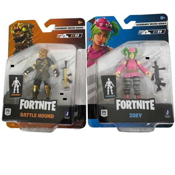 Fortnite Legendary Micro Series 2.5" Zoey and Battle Hound Figure - Picture 2 of 8